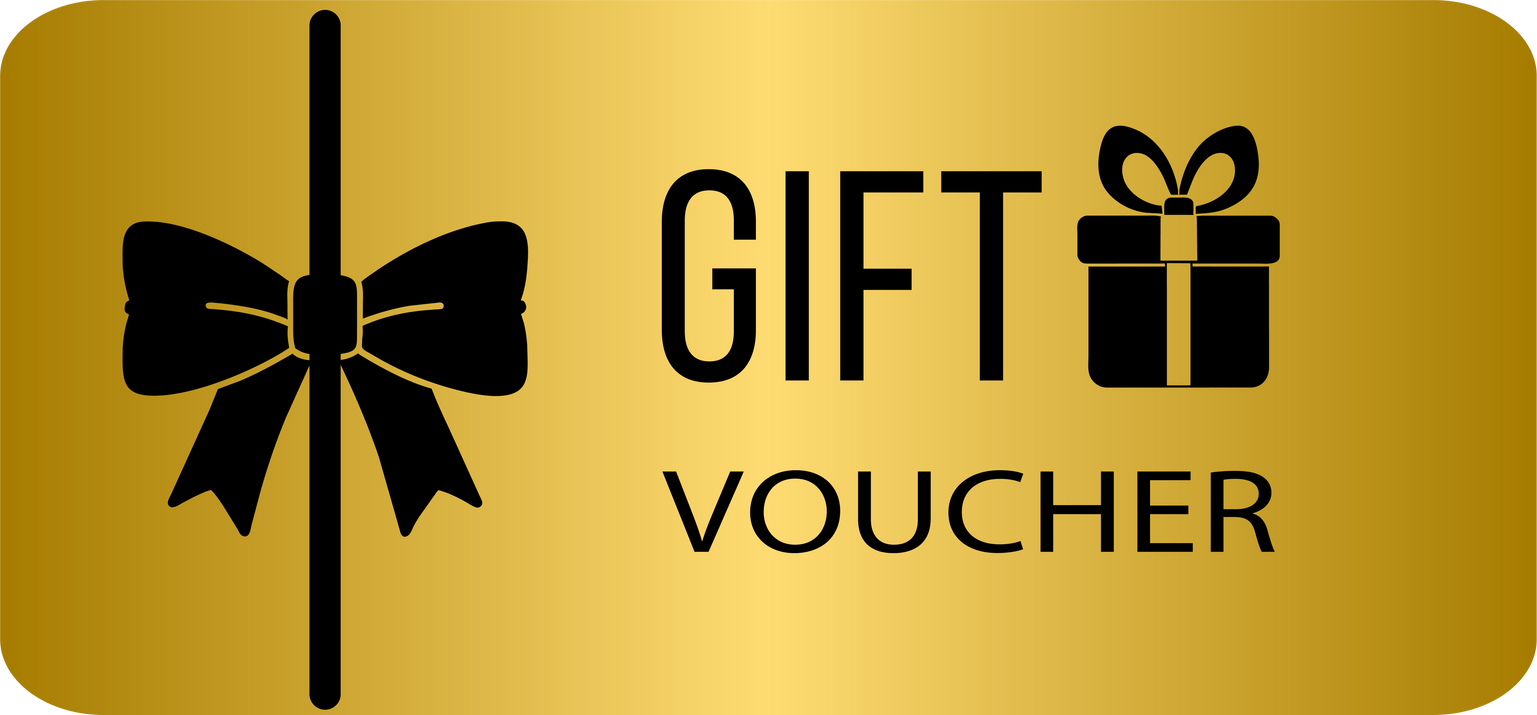 Golden gift voucher