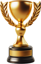 3D Trophy Award Gold